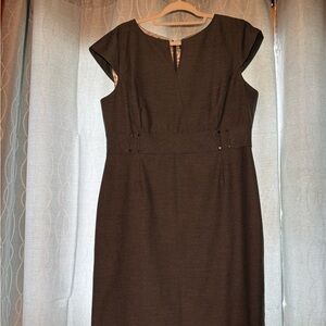 Tahari size 16 charcoal grey dress